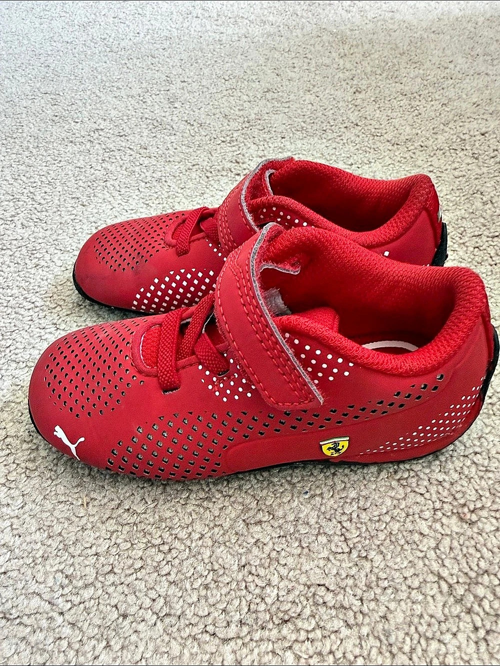 Puma Scuderia Ferrari Kart Cat / Future Cat Toddler Sneakers Red & Black